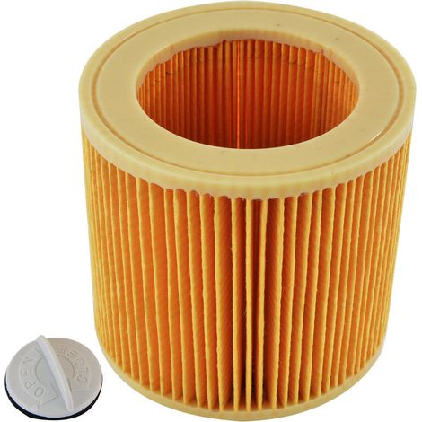 Filterpatrone für Nass-/Trocken-/Mehrzweck-/Waschsauger A 2204 2254 2101 2201 WD2 WD3 MV2 MV3 WD2.200 WD3.500 P WD 3.200, z. B. 6.414-552.0, einteilig (1/5)