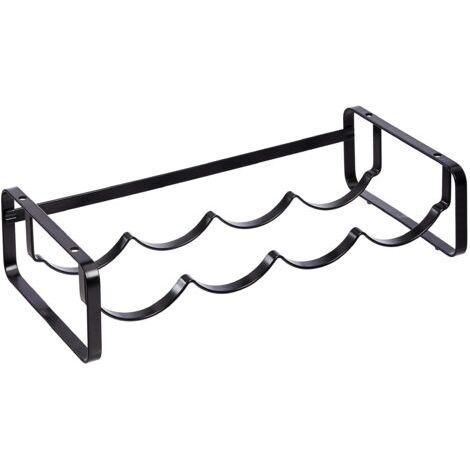 Stackable Wine Rack for Table, Black, 9.5D x 40W x 20H centimetres (1/5)