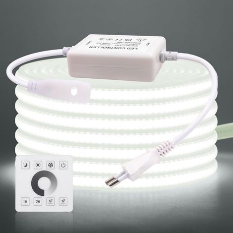 220V COB LED Strip, 288 LEDs/m Dimmbar LED Strip Light IP65 Waterproof Flexible Neon Light Strip with 750 W Monochrome Dimmer for Home, Bedroom, Kitchen DIY Dekoration. (1/5)