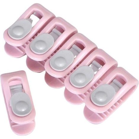 Clips antideslizantes sin agujas, 12 unidades. Clips antideslizantes para edredones. Sujetadores fijos. Clips de sujeción antideslizantes sin agujas. (1/5)
