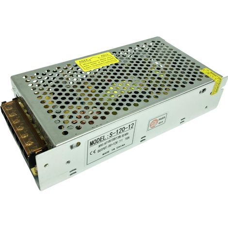 12V 10A 120w alimentation transformateur Avec protection contre les courts-circuits et les surcharges Pour l'automatisation industrielle Éclairage LED Surveillance AC220V à DC12V (1/5)