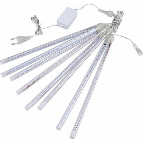 Kit d'éclairage LED sous meuble, composé de 8 bandes LED de 300 mm avec interrupteur, d'une puissance totale de 510 lm et incluant tous les accessoires. Lampe d'appoint pour étagères de placard, éclai (1/5)