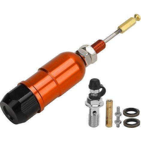 Pompe d'embrayage et de frein hydraulique pour moto/vélo (maître-cylindre d'embrayage hydraulique, pompe à tige pour moto/vélo, orange) (1/5)