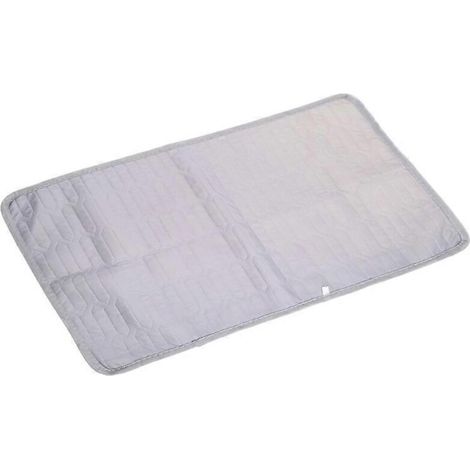 Tapis rafraîchissant pour chien, coussin frais pour animaux, garde votre chien au frais, cadeau pour chien, disponible en plusieurs tailles du XS au L, gris clair. (1/4)