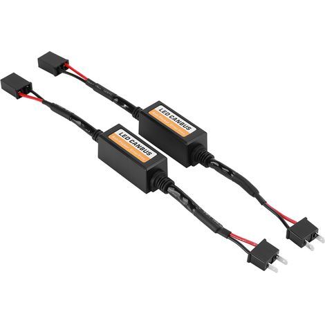 Dispositivo decodificador de faros LED Canbus, 2 piezas, resistencias antiparpadeo, cancelador de errores para H7 (1/5)