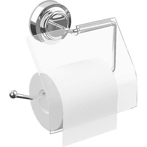 CREA Stainless Steel Suction Cup Wall Mounted Paper Holder Rack Wc Toilet Tissue (1/5)
