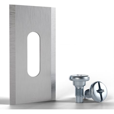 Roboter-Mähmesser, 30 Stück, Edelstahl-Mähmesser, 35,8 x 18,5 x 0,65 mm (Silber) (1/3)