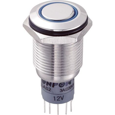 INTERRUPTEUR ANTIVANDALISME TRU COMPONENTS LAS2GQF-11ZE/B/12V/S/P 701845 250 V/AC 3 A 1 X ON/ON À ACCROCHAGE 1 PC(S) (1/3)