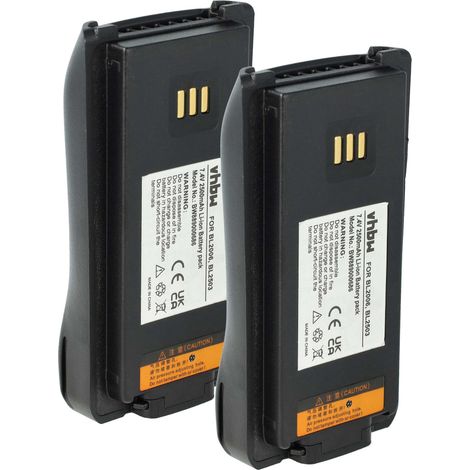 vhbw 2x Batterie compatible avec Harris Momentum HDP100, HDP150 radio talkie-walkie (2500mAh, 7,4V, Li-ion) (1/5)