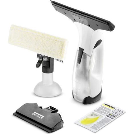 Raclette - Lave Vitre Electrique - Nettoyeur KARCHER WV 2 Plus - Nettoyeur de vitres - 2 raclettes (170 mm + 280 mm) - Autonomie 35 min - Nettoie jusqu'a 105m² (35 (1/5)