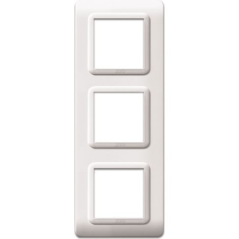 Placca Tecn.44 Bianc.Ral9010 2+2+2M AVE 44P36B