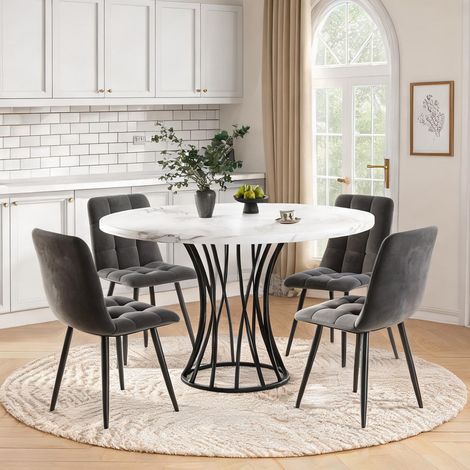 Ensemble table et 4 chaises de cuisine 18,1 x 17,3 x 33,9 cm (1/5)