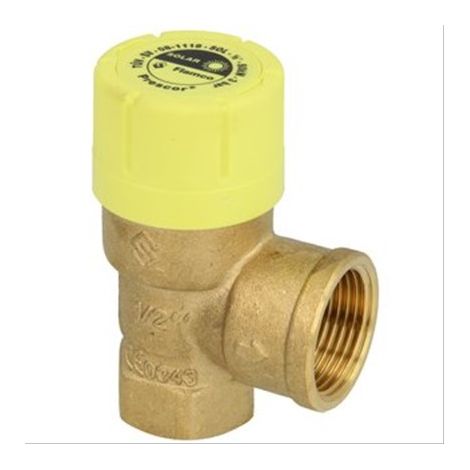 Soupape de sécurité solaire Flamco F1/2''-F3/4'' - 3 bar