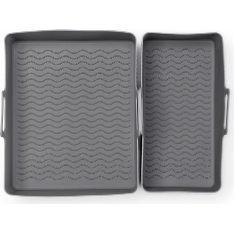 Tapete de silicona para freidora de aire, juego de 2 - Gris (1/2)