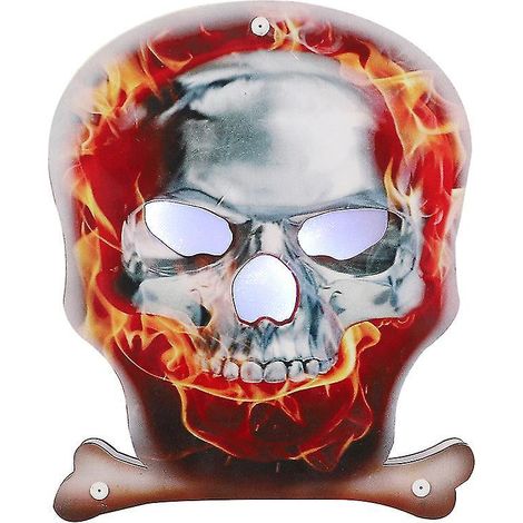 1 Stück Totenkopf-LED-Lichter für Halloween-Dekorationen