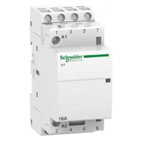 Schneider A9C22814 Kontaktgeber 16A - 4NO - 230...240VCA - 50Hz - Acti9 - iCT