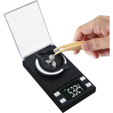 Balance électronique de précision (0,001 g à 100 g) pour bijoux, laboratoire, diamants, or, bactéries, usage médical, balance de poche numérique au milligramme.-AquaForge (1/5)