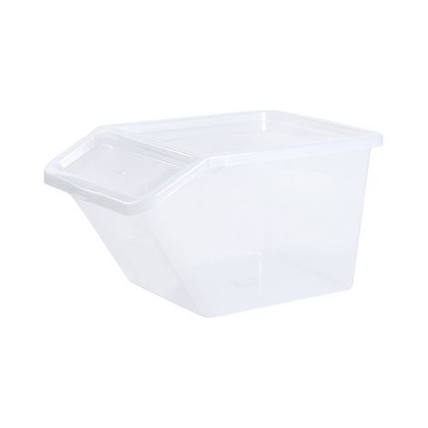 Scatola portaoggetti Plast-team basic box slanted 40 litri impilabile (1/3)