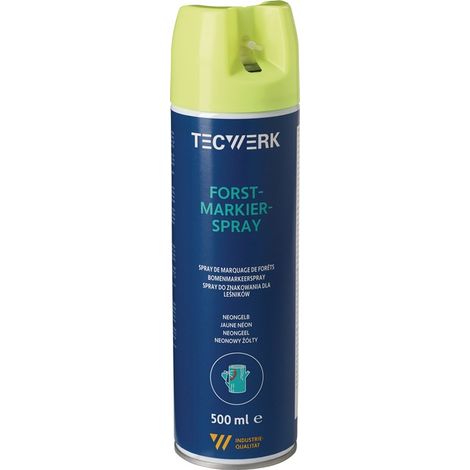 Forstmarkierspray neongelb 500ml Spraydose TECWERK