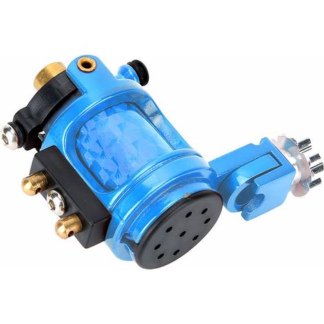 Machine à tatouer professionnelle motorisée puissante, liner et shader pour tatouage corporel, bleu (1/5)