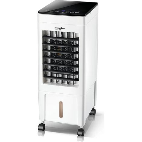 Ventilateur rafraîchisseur d’eau mécanique blanc, 3 vitesses, double réservoir d’eau, ventilateur climatiseur mobile