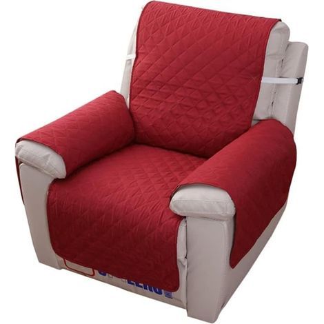 Housse de fauteuil relax matelassée antidérapante – Imperméable et hypoallergénique – Protection intégrale contre les taches et poils d'animaux – Dimensions 200x55cm (1/5)