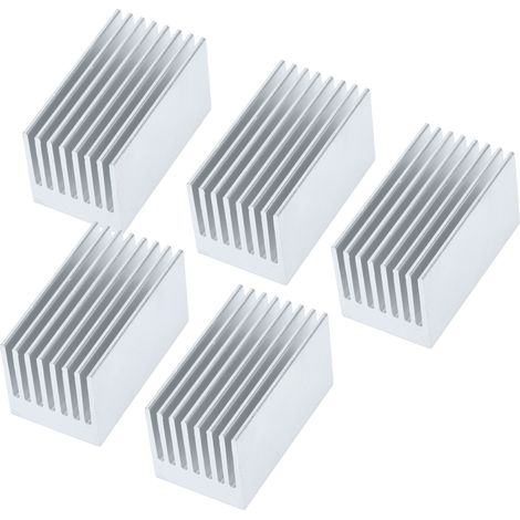 5 dissipateurs thermiques en aluminium anodisé, refroidissement 51,6x28x28mm pour module d'alimentation (1/5)