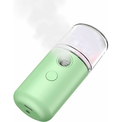 EASYCOMFORT Humidificateur facial rechargeable 30MLUSB, pulvérisateur hydratant facial de vapeur faciale de jet portatif (vert) (1/5)