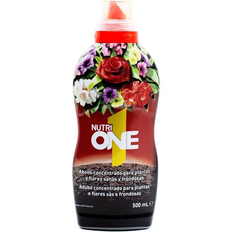 Abono líquido Nutri One concentrado para todo tipo de Plantas y Flores 500 ML