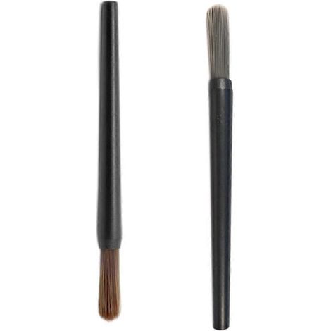 Pinceaux de nettoyage pour équipement à café, pratiques et polyvalents, avec têtes de brosse interchangeables.