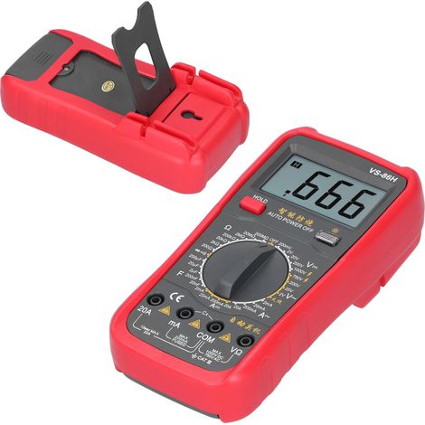 Digitales Multimeter für Wechsel- und Gleichspannung, Strom, Temperatur, Frequenz und stromführende Leitungen (VS-86H) (1/5)