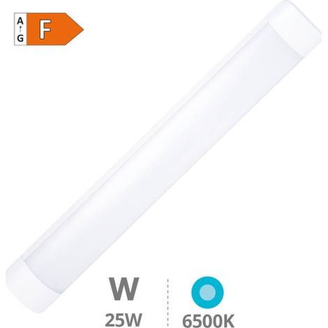 FPLUS regleta led kenge 25w 6500k , Regleta LED
· Potencia: 25W
· Lúmenes: 2000 lm
· Color de luz: 6500K
· Grados de apertura: 110º
· Longitud: 613 mm
· Profundidas x Alto: 6