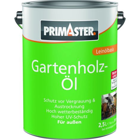 Primaster Gartenholzöl 2,5 L bangkirai Holzschutzmittel