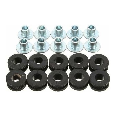 10pcs Moto Caoutchouc oeillet Boulon pour Honda/Yamaha/Suzuki/Kawasaki Fairings Cisea (1/4)