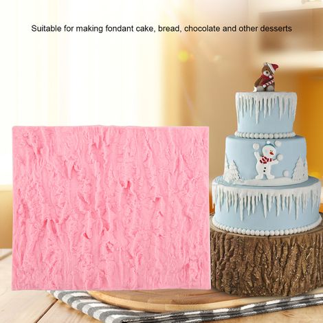 Moule à fondant en silicone en forme d'écorce d'arbre pour gâteaux, pains, chocolats et desserts (outil de pâtisserie DIY) (1/5)
