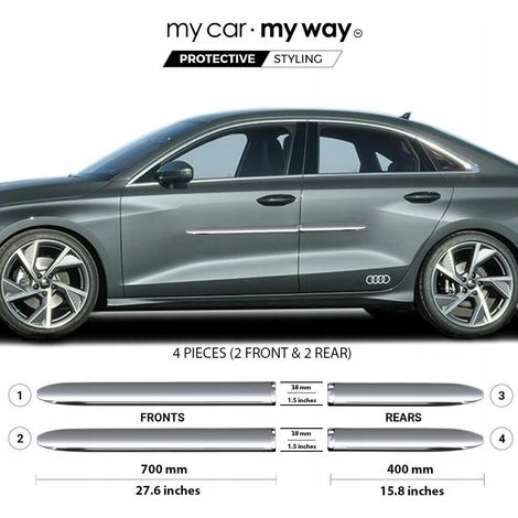 Audi A3 Sportback 21+ Listwy chrome Drzwi Ochronne (1/3)