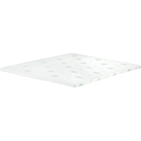 Topper Memory Foam Una Piazza e Mezza 120x200 cm h5 Sfoderabile Aloe