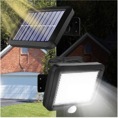 Spot Led Extérieur Avec Panneau Solaire Détecteur De Mouvement Détecteur Crépusculaire (1/5)