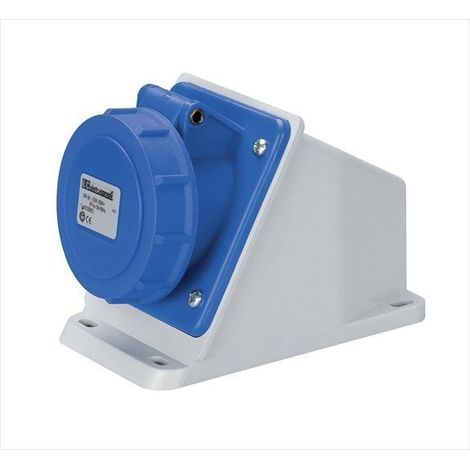 Presa Base Inclinata Ip67 220V 2P+T16A ( Elettrocanali Cod. Ec690511 )