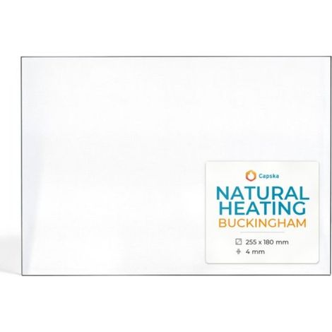 Vitre Natural Heating BUCKINGHAM - Verre Rectangle pour poêle à bois - 255 x 180 mm (L1 x H1) - 4 mm (1/5)