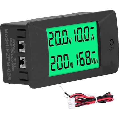 Compteur d'énergie LCD affichage numérique tension courant consommation d'énergie moniteur DC 5-12V PZEM-025 (1/5)