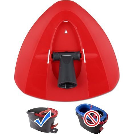 1 Base De Rechange Triangle Pour Tête De Vadrouille Rotative Compatible Ocedar Vileda Nettoyage Sol (1/5)