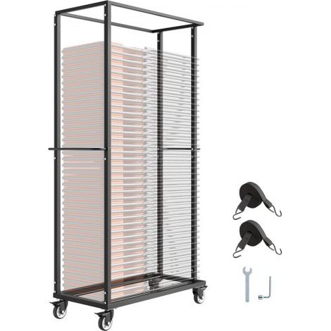 Porta Sedie Pieghevole, Capacità 227 kg, Carrello per Sedie (1/5)