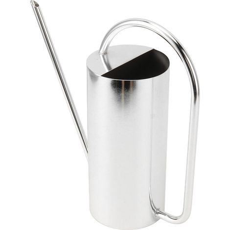 Arrosoir à long bec verseur, grande capacité (1500 ml), en acier inoxydable argenté, idéal pour le jardinage. (1/5)