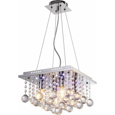 Suspension chromée Escada Reality LED 16W 4xE14 RGB