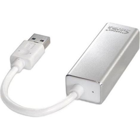 Nano Cable 10.03.0401 - Adaptateur réseau Ethernet USB 3.0 (Gigabit 10/100/1000 Mbps, Nintendo Switch, PC, ordinateurs portables, Windows 10,8,7,XP,Vista, Mac OS et Linux) (1/3)