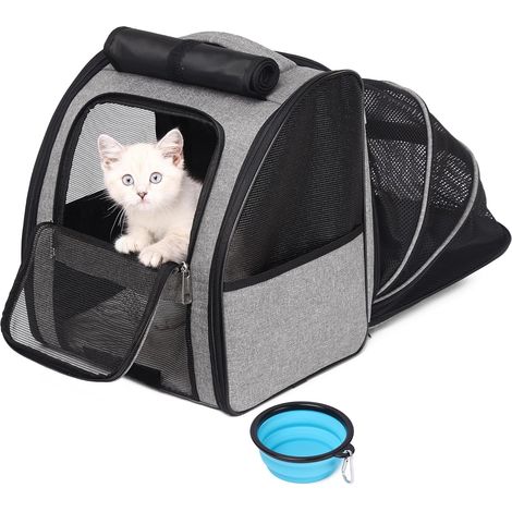 Sac a Dos Chat Sac à Dos Chien, Transport Chat pour Petits Chiens et Chats, Conception Ventilée pour Le Voyage, la Randonnée et l'utilisation en Extérieur. (1/5)