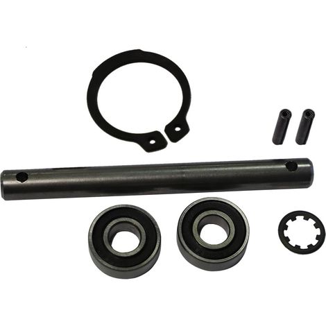 Kit d'axe entraînement pour bétonnière électrique – Compatible ALTRAD et Guy Noel 130L à 180L – Composé d'axe, roulements, circlips, rondelle frein