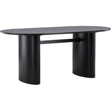 Table à Manger Design "Isolde" 180cm Noir (1/5)