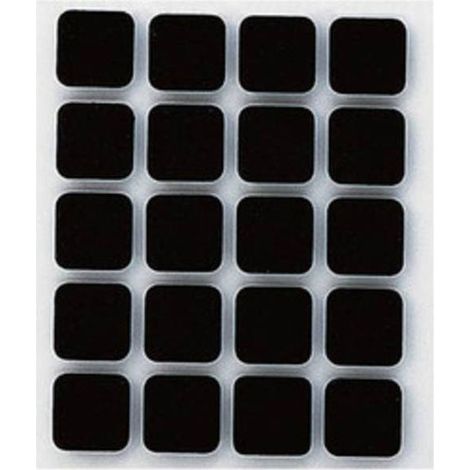 22 x SPUGNA ANTISCIVOLO ADESIVA INOFIX 17X17MM CF 20 PZ